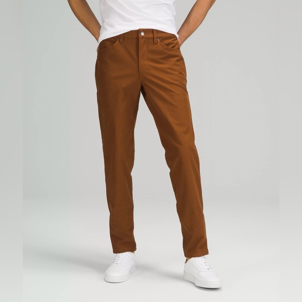 Lululemon ABC Slim Warpstreme pants Men’s Terracotta performance preppy 31x30